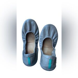Tieks by Gavrieli Grey Italian Leather Foldable Ballet Flats Size 6